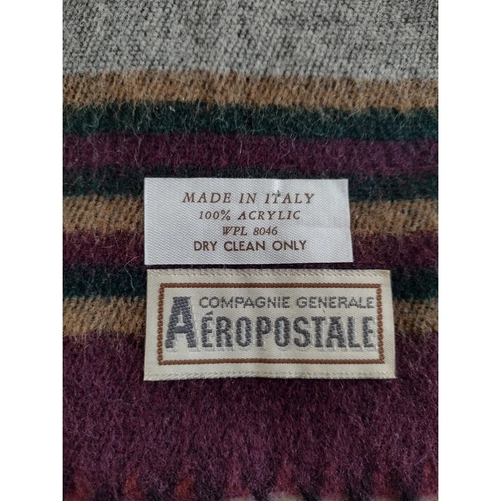 Vtg Aeropostale Compagine Generale Scarf Patterned Aztec 90s Y2k Grunge Street